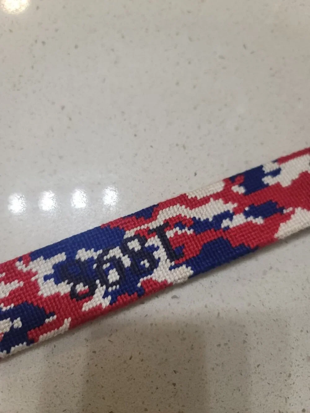 Needle Golf belt “1898 Golf Club” Size 34 Multicolor